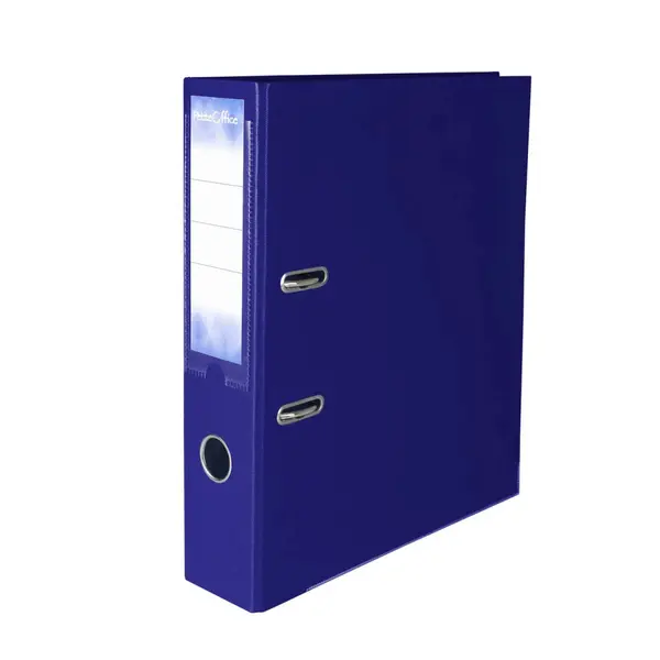 Biblioraft plastifiat PP 75mm navy blue , biblioraft A4 pentru arhivare documente