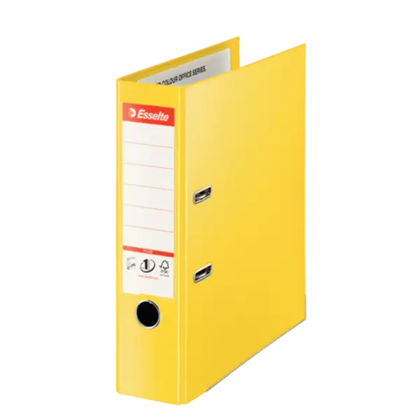 Biblioraft PP A4 8cm Esselte No.1 Power Jumbo Plus VIVIDA Biblioraft Esselte No.1 Power Jumbo Plus VIVIDA PP/PP 80 mm galben