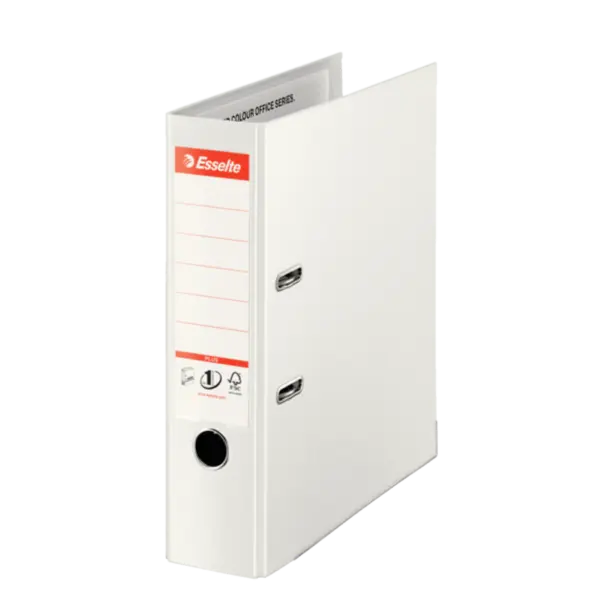 Biblioraft PP A4 8cm Esselte No.1 Power Jumbo Plus VIVIDA Biblioraft Esselte No.1 Power Jumbo Plus VIVIDA PP/PP 80 mm alb