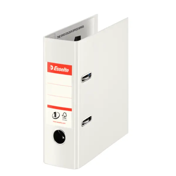 Biblioraft PP A5 7.5 cm Esselte No.1 Power VIVIDA Biblioraft PP A5 7.5 cm Esselte No.1 Power VIVIDA alb