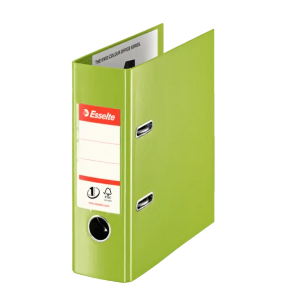 Biblioraft PP A5 7.5 cm Esselte No.1 Power VIVIDA Biblioraft PP A5 7.5 cm Esselte No.1 Power VIVIDA verde