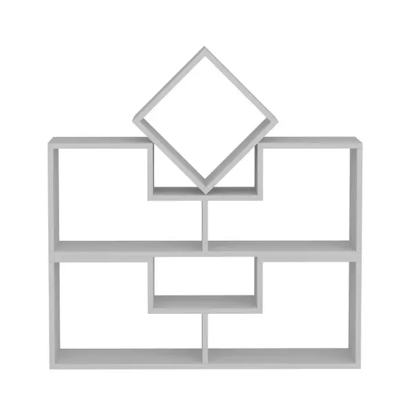Biblioteca BELED, alb, 105x29,5x76,4 cm