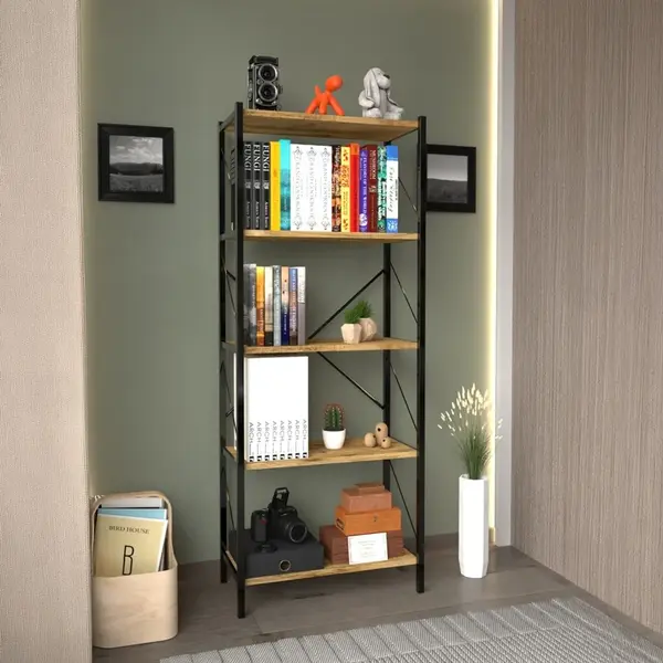 Biblioteca, Bimblem, Stejar, 30x60x150 cm