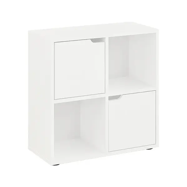 Biblioteca Bookel, Alb, 60x28x60 cm