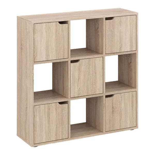 Biblioteca Bookel, Pako World, Sonoma, 88x27x89 cm