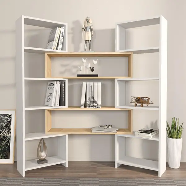 Bibliotecă de Colț Multifuncțională, 163x150x22 cm