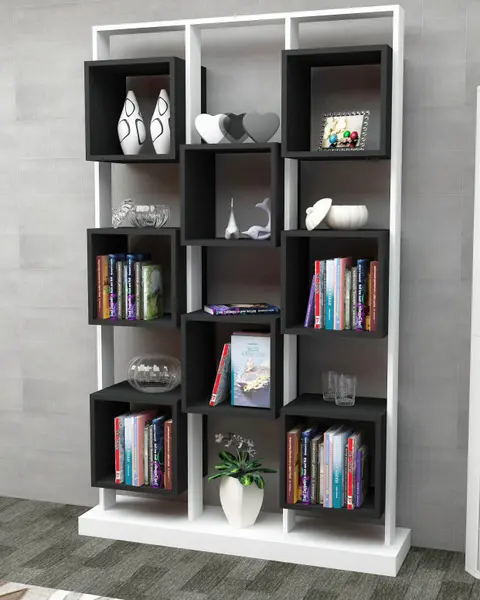 Biblioteca Edge - Alb, Negru
