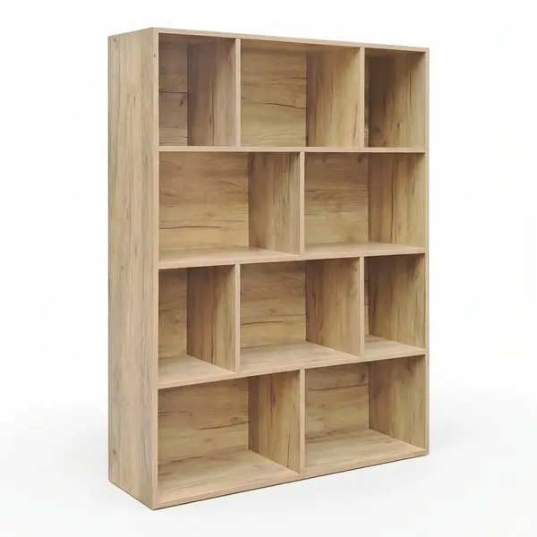 Biblioteca Evergin, Stejar, 100x30x135 cm