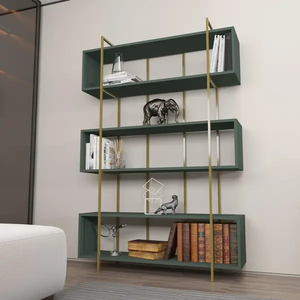 Biblioteca Hugi Lux cu 6 Rafturi, 120x180x30 cm