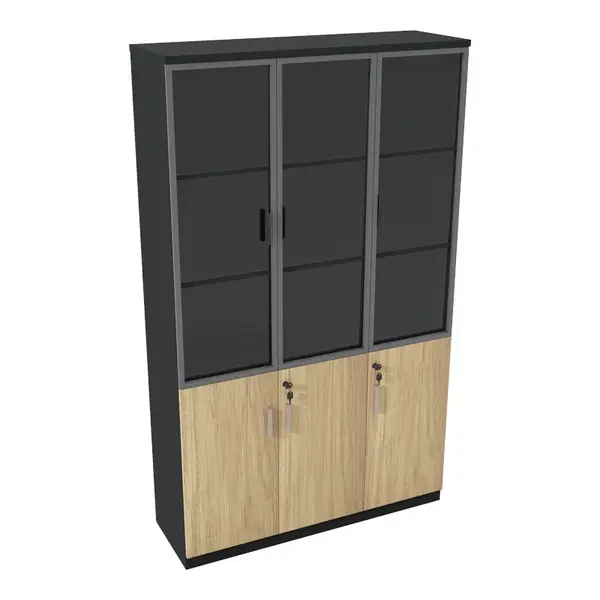 Biblioteca Lotus Natural 120x40x200 cm