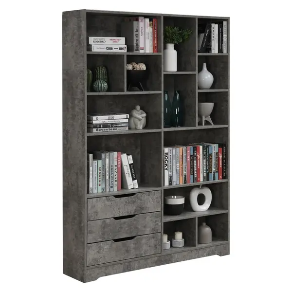 Biblioteca Lucinda Pako World Gri 120x29.8x180.5 cm
