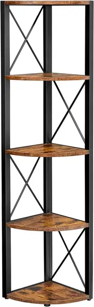 Biblioteca pe colt Vasagle Maro 30 x 30 x 160 cm