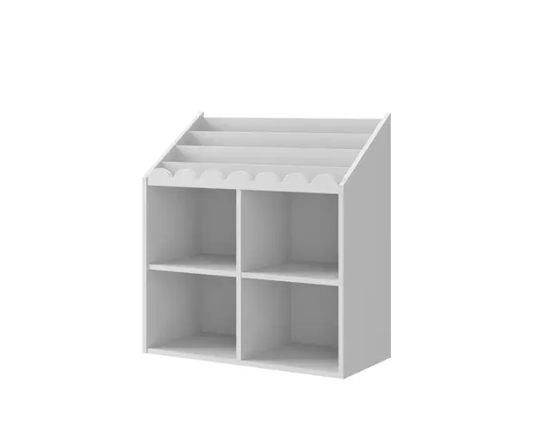 Biblioteca pentru copii Book Nook alba H76 cm
