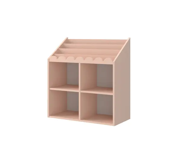 Biblioteca pentru copii Book Nook roz H76 cm