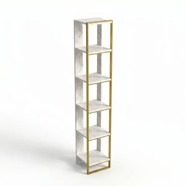 Biblioteca Polka Bookshelf, Auriu, 31x179x32 cm