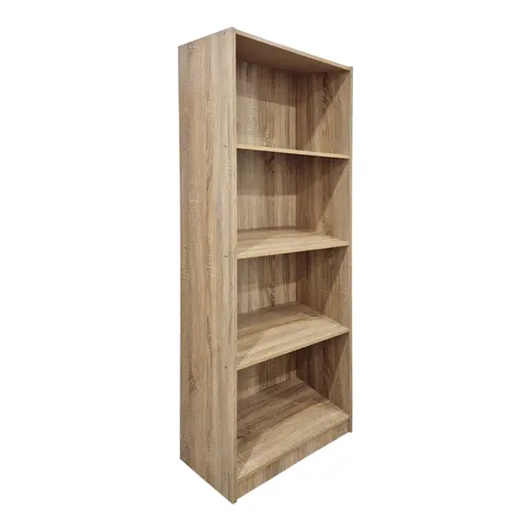 Bibliotecă practică Kendy, Modern, Lemn, Sonoma, 60x30x167 cm