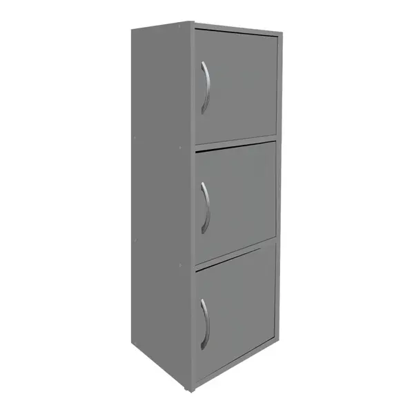 Bibliotecă Soline column cabinet light gri, Light Grey, 40x35x91 cm