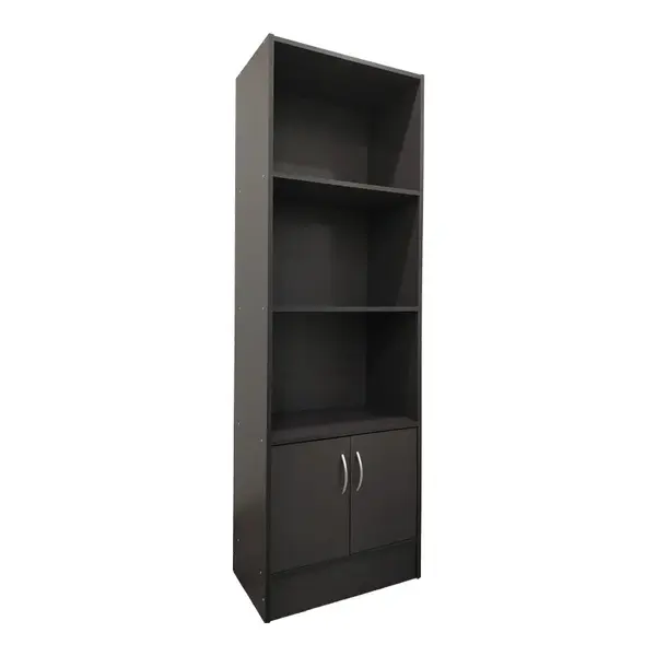 Biblioteca Tekaro I Gri inchis 57x33x180 cm
