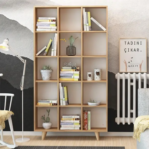 Biblioteca Zipa, Crem, 25x184x100 cm