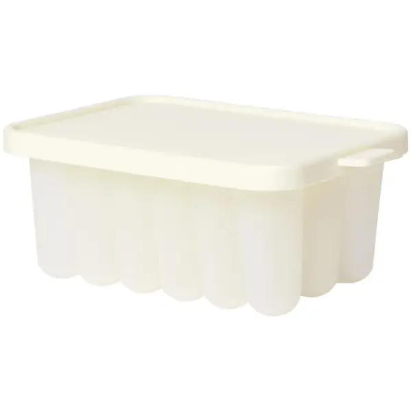 BIBS Baby Food Freezer Tray formă de silicon rezistentă la îngheț Ivory 12 x 8,5 x 5,3 cm 150 ml