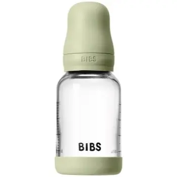 BIBS Baby Glass Bottle Silicone biberon anticolici cu suzetă din silicon
