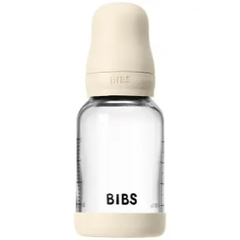 BIBS Baby Glass Bottle Silicone biberon anticolici cu suzetă din silicon