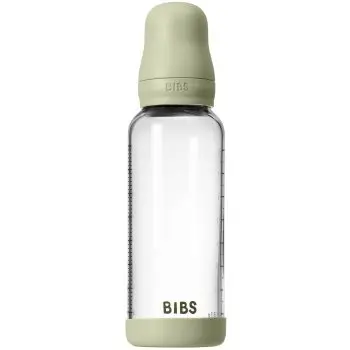 BIBS Baby Glass Bottle Silicone biberon anticolici cu suzetă din silicon