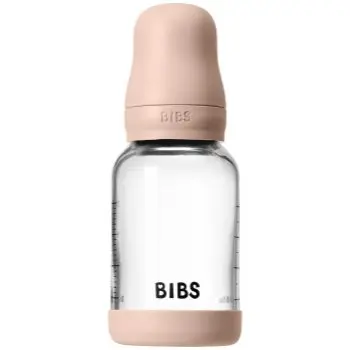BIBS Baby Glass Bottle Silicone biberon anticolici cu suzetă din silicon