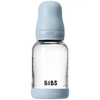 BIBS Baby Glass Bottle Silicone biberon anticolici cu suzetă din silicon