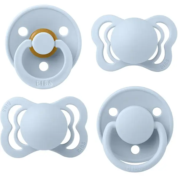 BIBS Try-It Size 1: 0+ months set pentru nou-nascuti si copii Baby Blue