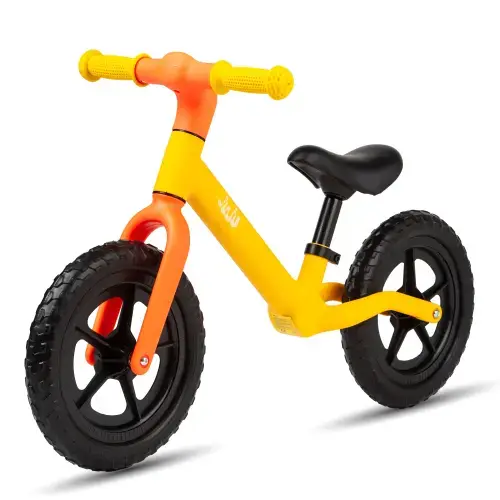 Bicicleta Balance fara pedale pentru copii Juju Fun Cruiser, varsta 2-4 ani, ajustabila 2 pozitii, Galben