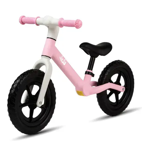 Bicicleta Balance fara pedale pentru copii Juju Fun Cruiser, varsta 2-4 ani, ajustabila 2 pozitii, Roz