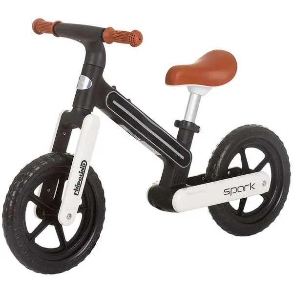 Bicicleta Chipolino Spark, echilibru, fara pedale, alb/negru KID060275, la doar 190,00 lei