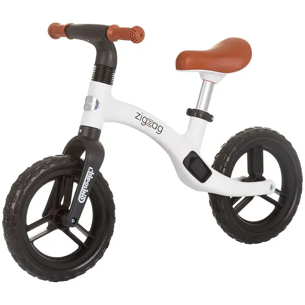 Bicicleta Chipolino Zig Zag, echilibru, fara pedale, alb/negru KID060206, la doar 184,00 lei