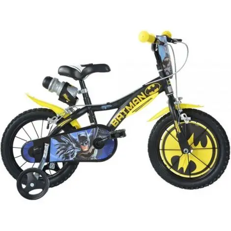 Bicicleta copii 3-5 ani, 14 inch, Batman, Dino Bikes DB614BT