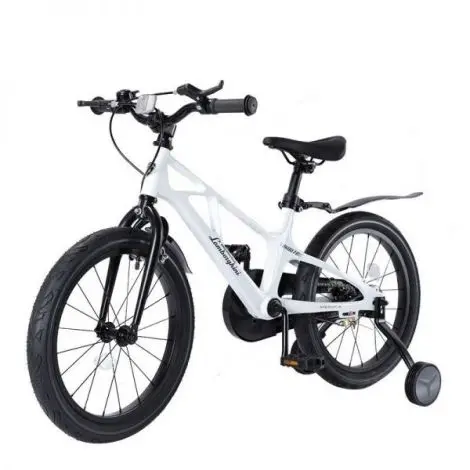 Bicicleta copii 3-5 ani, 14 inch, Lamborghini Cadru Magneziu Alba, Mesuca LBK00714WHT