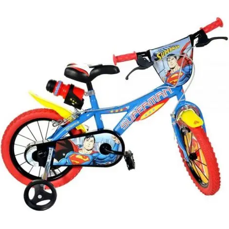 Bicicleta copii 3-5 ani, 14 inch, Superman, Dino Bikes DB614SM