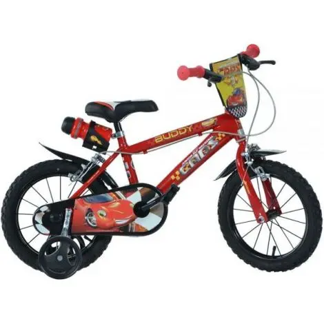 Bicicleta copii 4-6 ani, 16 inch, Cars, Dino Bikes DB416UCR