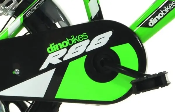 Bicicleta copii Dino Bikes MTB 414U diametru 14 inch, varsta 4-7 ani, inaltimea 95-115 cm, roti ajutatoare, frana de mana pe ambele roti