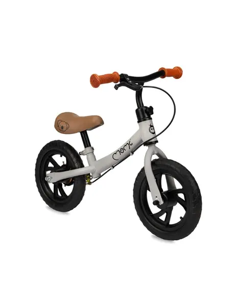 Bicicleta copii Momi Breki, echilibru, fara pedale, frana de mana, gri KID056405, la doar 179,00 lei