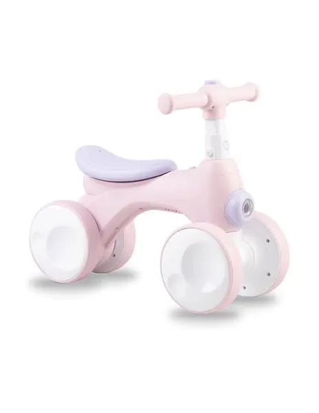 Bicicleta copii Momi Tobis, lumini, sunete si balonase, roz KID035271, la doar 213,00 lei