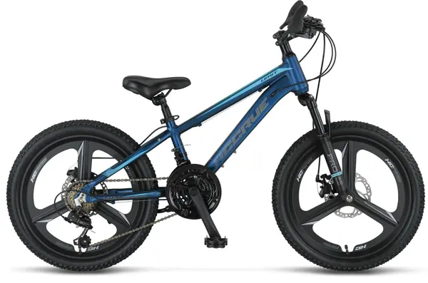 Bicicleta copii MTB Umit Accrue, 2D , albastru indigo , roata 24 , cadru aluminiu