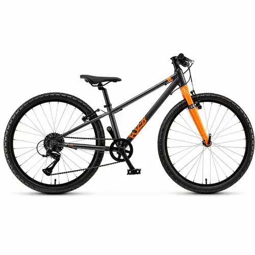 Bicicleta Copii Polar Fuzzy, roti 24 Inch, 8 Viteze, frana V - Brake, Gri