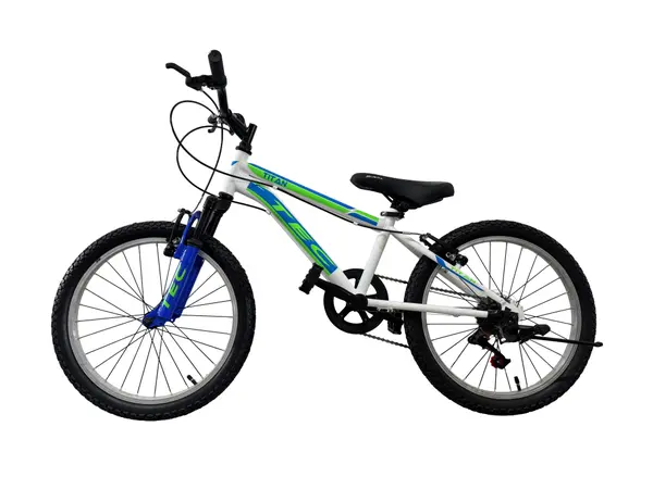 Bicicleta copii Tec Titan suspensie fata, roata 20 , culoare alb albastru