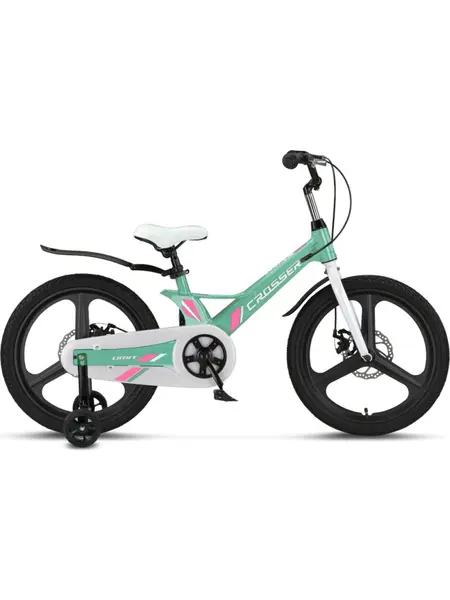Bicicleta copii Umit Crosser, culoare menta , roata 20 , cadru din aluminiu, frana disc