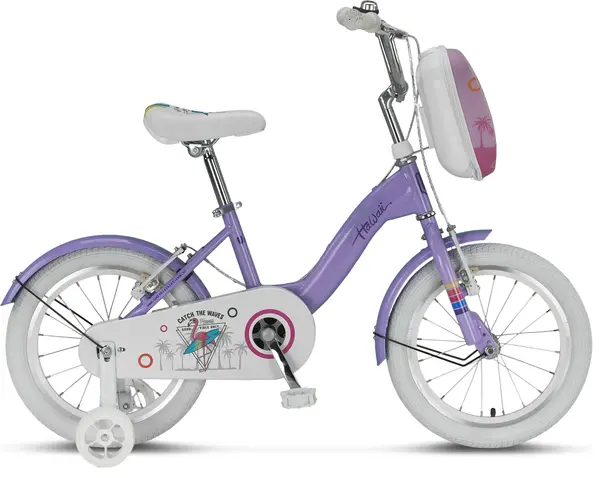 Bicicleta copii UMIT Hawai, culoare mov, roata 16 , cadru otel