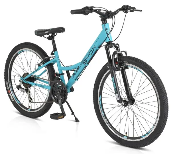 Bicicletă cu angrenaje Byox - Princess, turcoaz, 24''