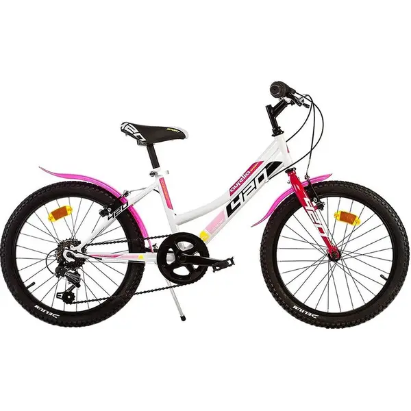 Bicicleta cu pedale, Dino Bikes, Mountain Bike, Cu 6 viteze, 20 inch, Pana la 130 cm, Multicolor