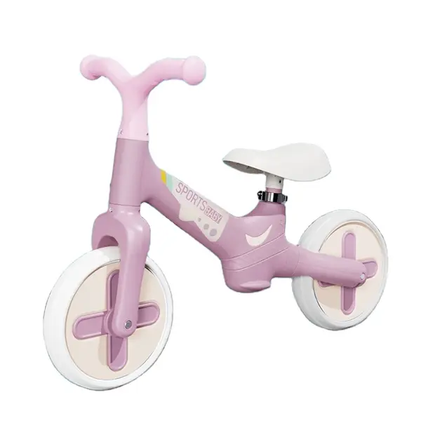 Bicicleta de echilibru ergonomica - fara pedale (roz)
