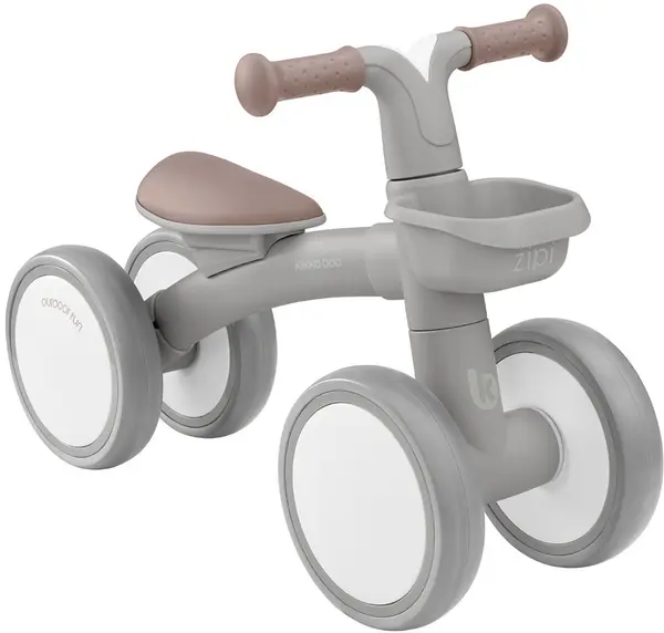 Bicicletă de echilibru KikkaBoo - Ride-On Zipi, gri